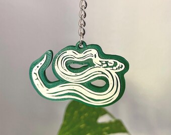 Corn snake keychain/bag charm