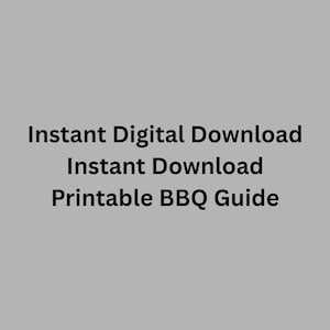 Guía imprimible para determinar el punto de cocción de la carne / Tabla de temperaturas para asar a la parrilla (descarga digital) imagen 6