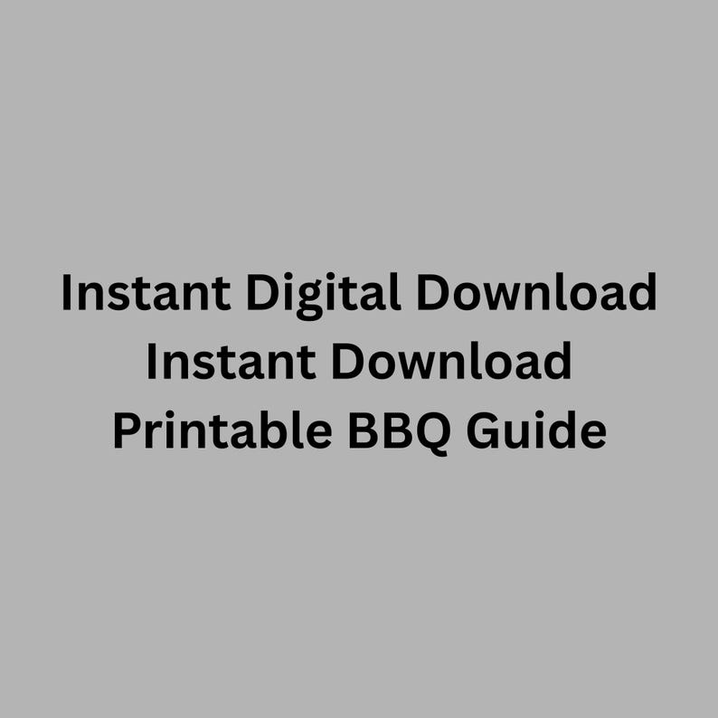 Guía imprimible para determinar el punto de cocción de la carne / Tabla de temperaturas para asar a la parrilla (descarga digital) imagen 6