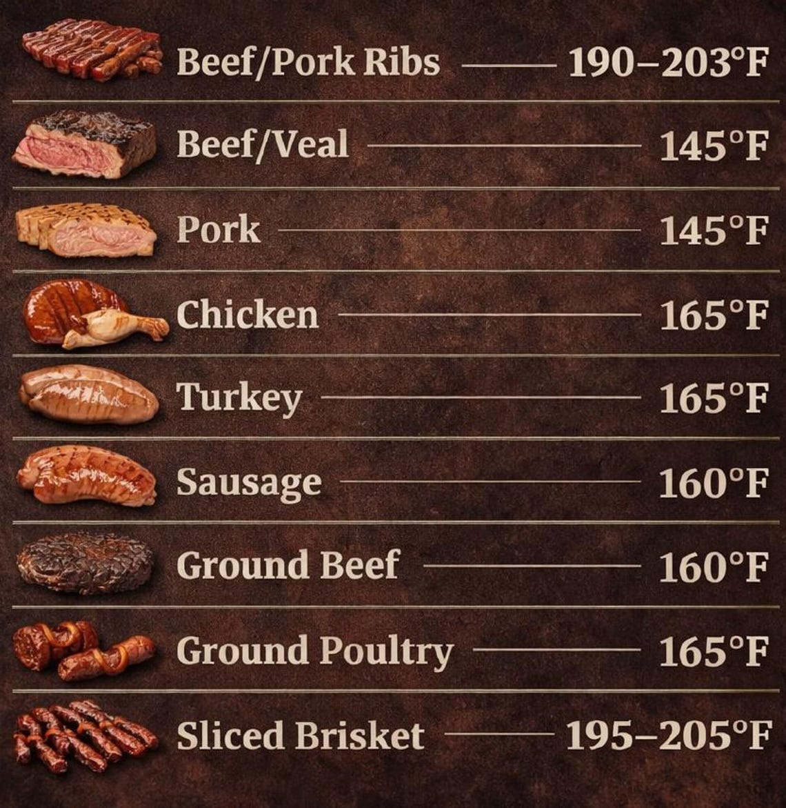 Grilling Cook Chart Grilling Temperature Chart | Meat Doneness & Safe Cooking Temps | BBQ ...