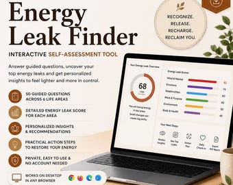 Interactive Energy Leak Finder — Personalized Burnout & Life Balance Check