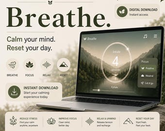 Jeu interactif de pleine conscience, soulagement de l'anxiété, réinitialisation du stress (téléchargement numérique)