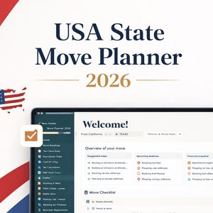 Moving to Another State Checklist 2026 | USA Relocation Planner, State Comparison, Budget & DMV Tracker