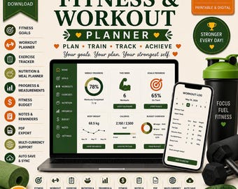 Interactive Fitness & Workout Planner — Gym Tracker, Goals, Budget