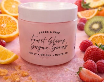 Sockerpeeling | Exfolierande kroppspeeling | Handgjord hudvård | Återfuktande peeling