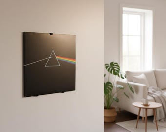 Adhesive vinyl record shelf | No-drill wall mount | Album display | Wall-mounted album holder