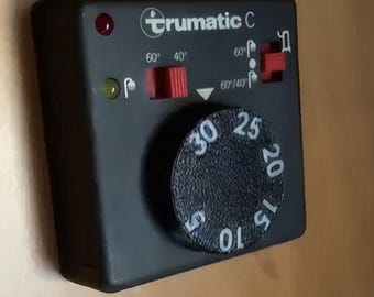 Truma Trumatic C1 Control Knob for Combined Heating & Water Heater | Diameter 40mm | Black with White Numbers | Spare Part