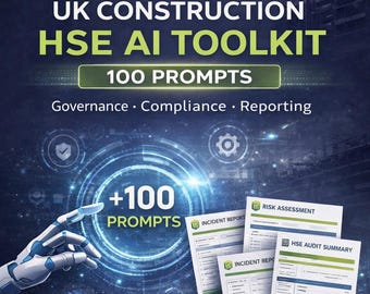 Kit de herramientas de inteligencia artificial para la seguridad y salud en el trabajo en la construcción del Reino Unido: indicaciones para incidentes, riesgos e informes (descarga digital - PDF)