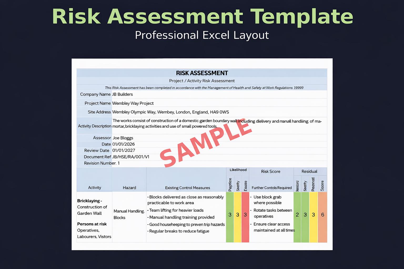 Complete UK Construction RAMS Bundle | Full Risk Assessment, Method ...