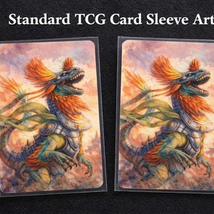 Dinosaur Card Sleeves - Etsy