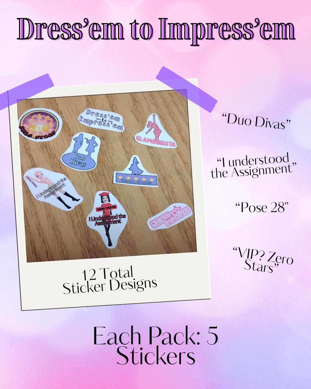 Dress to Impress Sticker - Etsy