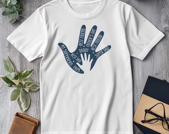 Dad handprint Shirt design