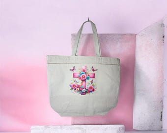 Pink cross market bag