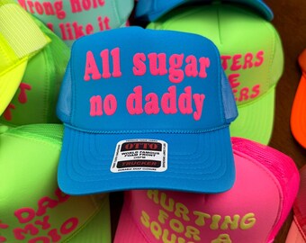 Benutzerdefinierte Partyhut für Erwachsene, unangemessene Bachelorette Trucker-Hut, vulgäre Wortlaut Partyhut, lustige Hüte für Erwachsene, Bachelor Squad Hats