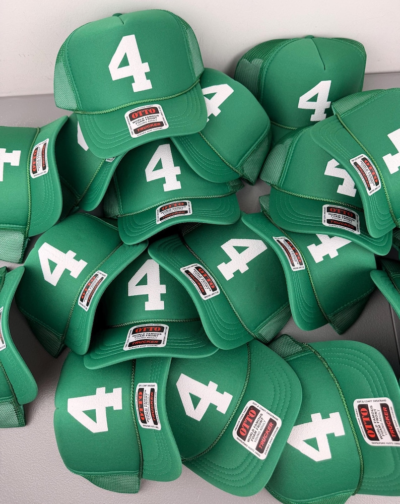 Anpassad pufftryckt hatt, Anpassad skumhatt, Anpassad truckerkeps i nät, Hatt med hög krona, Skumtruckerkeps, Metallisk puffhatt, 3D-pufftryckt hatt bild 2