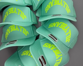 Benutzerdefinierte Puff Print Hut, Benutzerdefinierte Schaumhut, Benutzerdefinierte Mesh Trucker-Hut, Hohe Kronenhut, Schaumstoff Trucker-Hut, Metallic Puffhut, 3D Puffdruck Hut