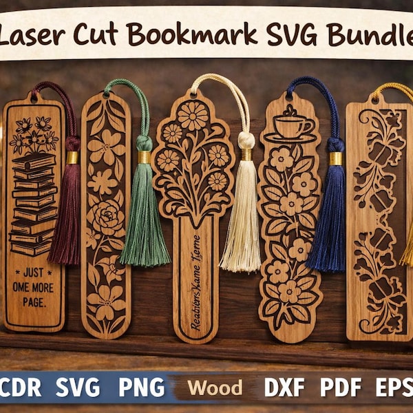 Wooden Bookmarks - Etsy