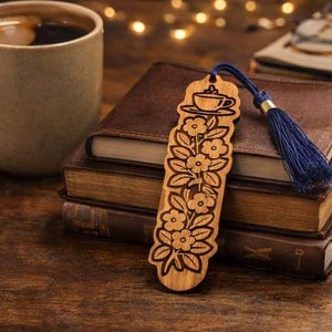 Laser Cut Bookmark SVG Bundle – Wooden Bookmark Designs | Digital Download image 4