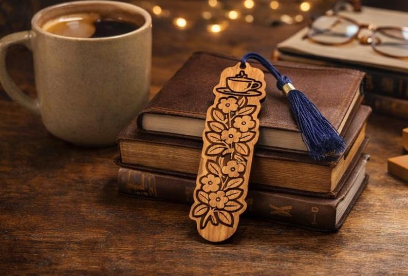 Laser Cut Bookmark SVG Bundle – Wooden Bookmark Designs | Digital Download image 4