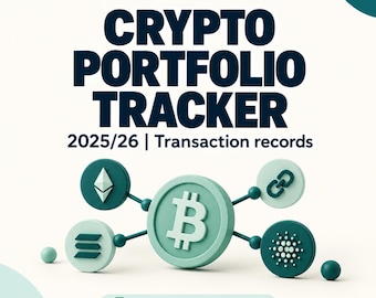 UK Crypto Tax Tracker 2025/26 | Section 104 Pool & Capital Gains Estimate | Crypto Portfolio Spreadsheet | Google Sheets