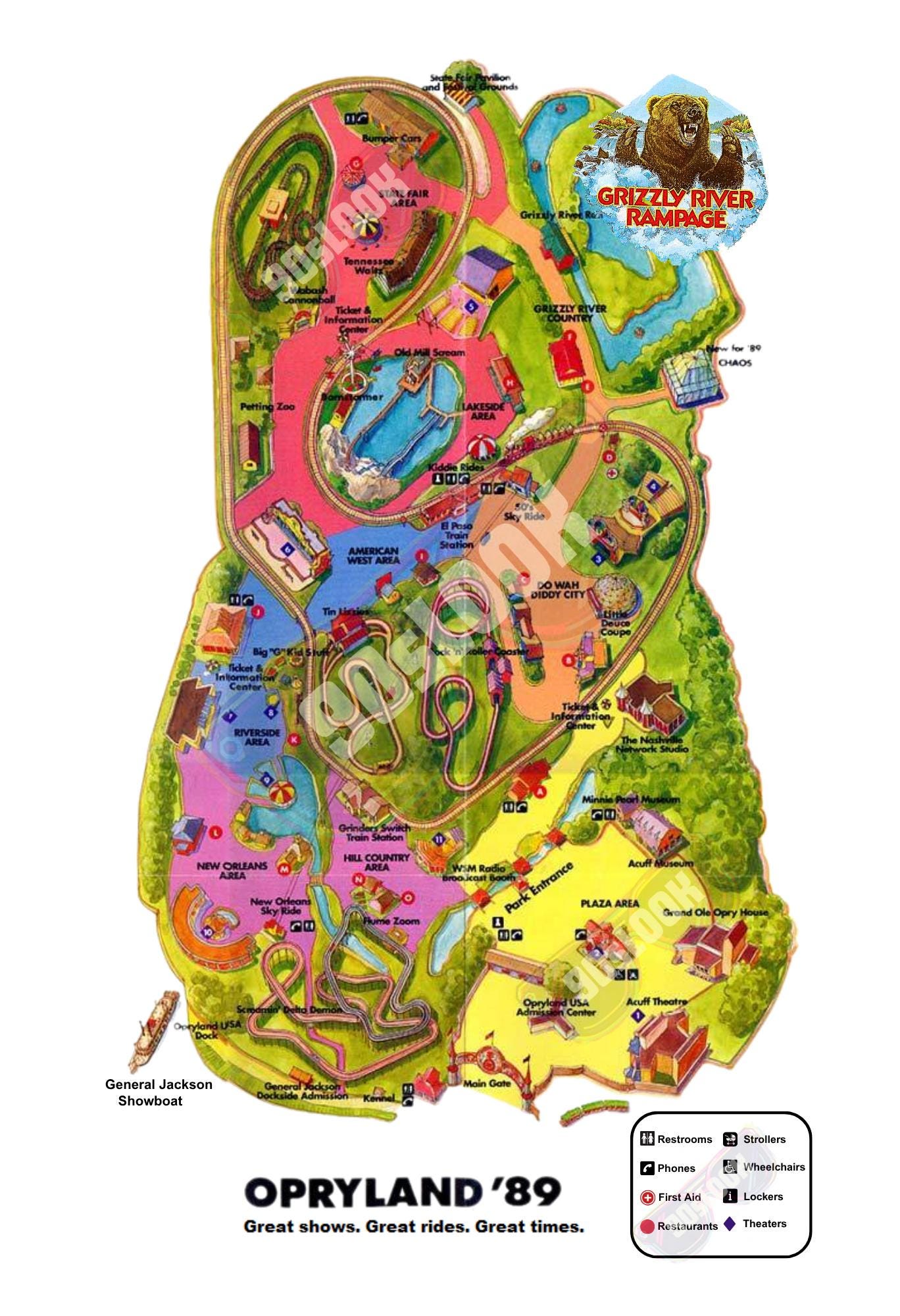 Opryland Map - Etsy