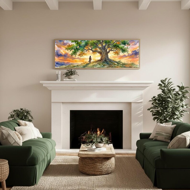 Watercolor Parable of the Mustard Seed Canvas Wall Art | Christian ...