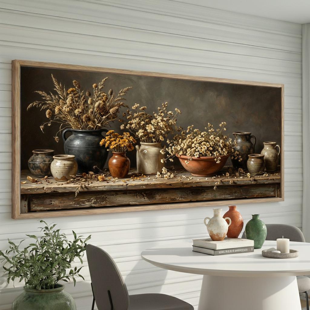12x30 Horizontal Botanical Art - Etsy