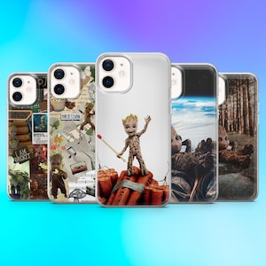 Funda para teléfono Baby Groot de Guardianes de la Galaxia para iPhone 17e, 16E, 15, 14, 13, Samsung S26, S25Fe, S23, A57, Pixel 10A, 10ProXL, 9A