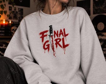 Final Girl Sweatshirt, 90s Horror Movie, Vintage Halloween Shirt, Retro Halloween, Gothic Graphic Hoodie,Horror Fan Gift, Dark Aesthetic
