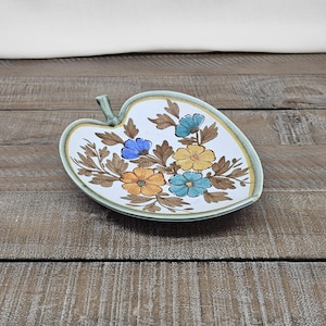 ビンテージgouda pottery Holland Rumba Flora 皿 Dutch Flora Gouda