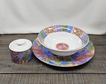 Vintage Sango Sweet Shoppe 3pc Set by Sue Zipkin Maximalist Decor