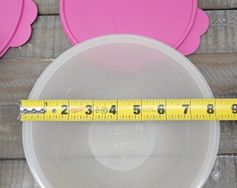 Vintage Pink Tupperware Wonderlier Nesting Bowl Set of 2 - (AS IS