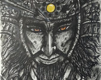 Einmaliges Original Japanische Kunst Morgenröte nach 1000 Jahren Taira no Masakado