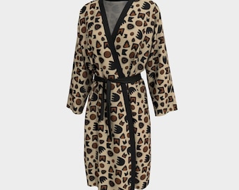 Trypillian Nadia Robe | Hand Drawn Pattern | Made in Canada | vatrahouse