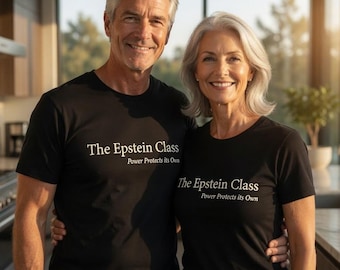 The Epstein Class - Power Protects Its Own - Elegant Black T-Shirt