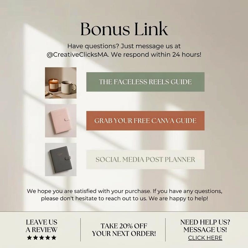 Lot de modèles Canva : agendas, journaux et kit pour réseaux sociaux modifiables image 8