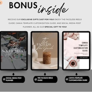 Lot de modèles Canva : agendas, journaux et kit pour réseaux sociaux modifiables image 9