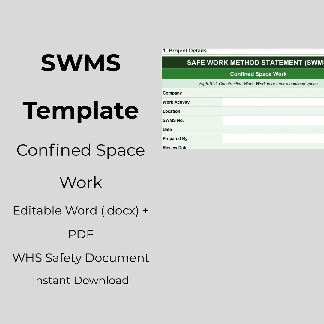 Powered Mobile Plant SWMS Template | Editable Word & PDF (digital ...