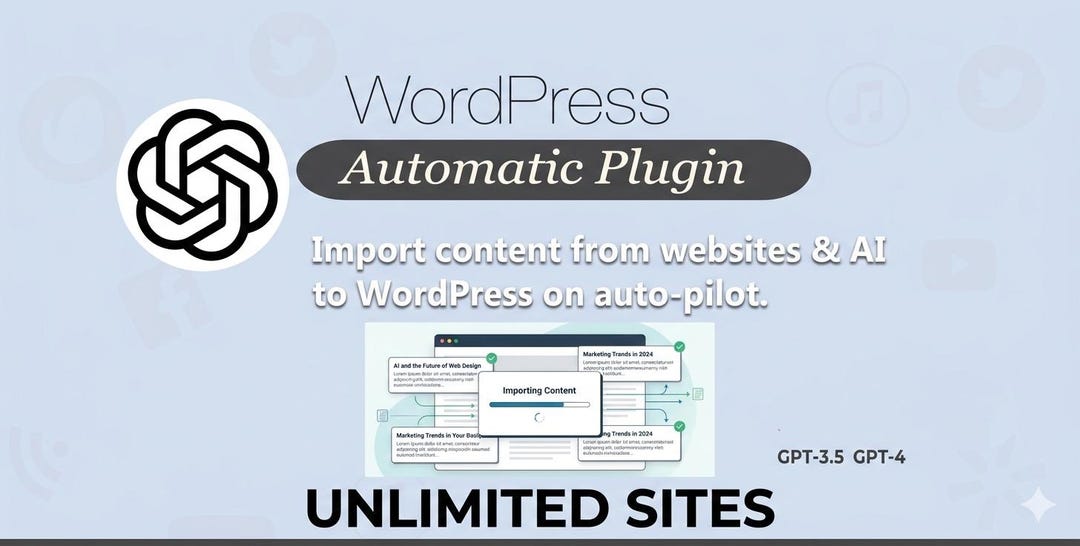 WP Automatic AI Content Generator Plugin – Unlimited Sites, GPL License ...