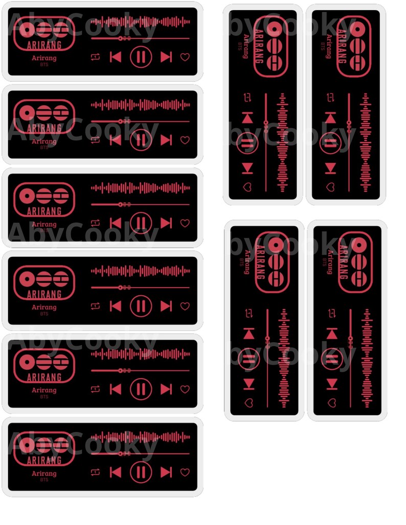 BTS K-pop Fanmade Printable Design | ARIRANG PNG Pdf Bundle | Sticker ...