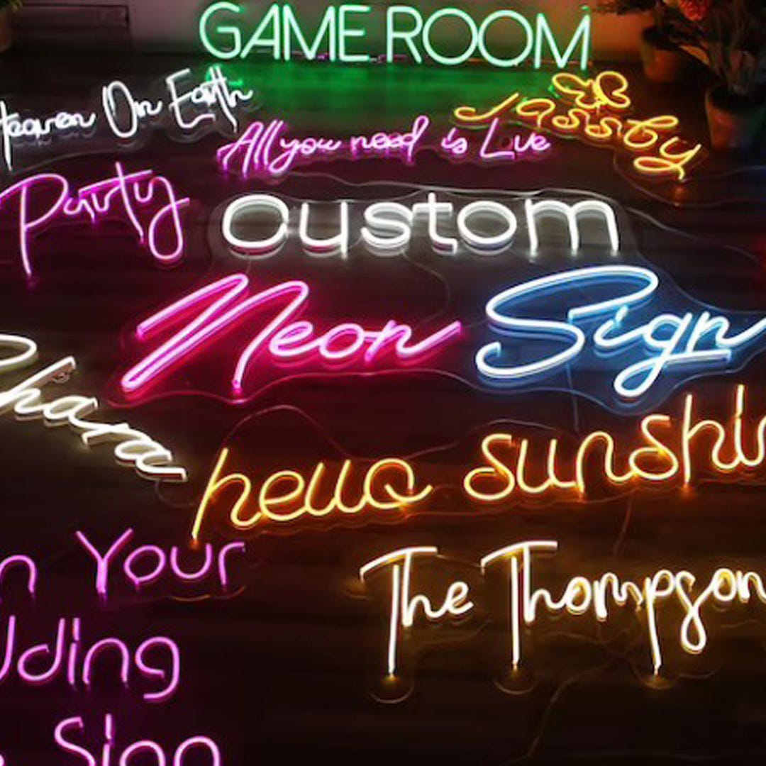 Custom Name LED Neon Sign, Personalized Wall Light for Bedroom, Nursery ...