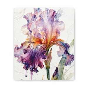 Iris, el susurro del tigre - Impresión en lienzo