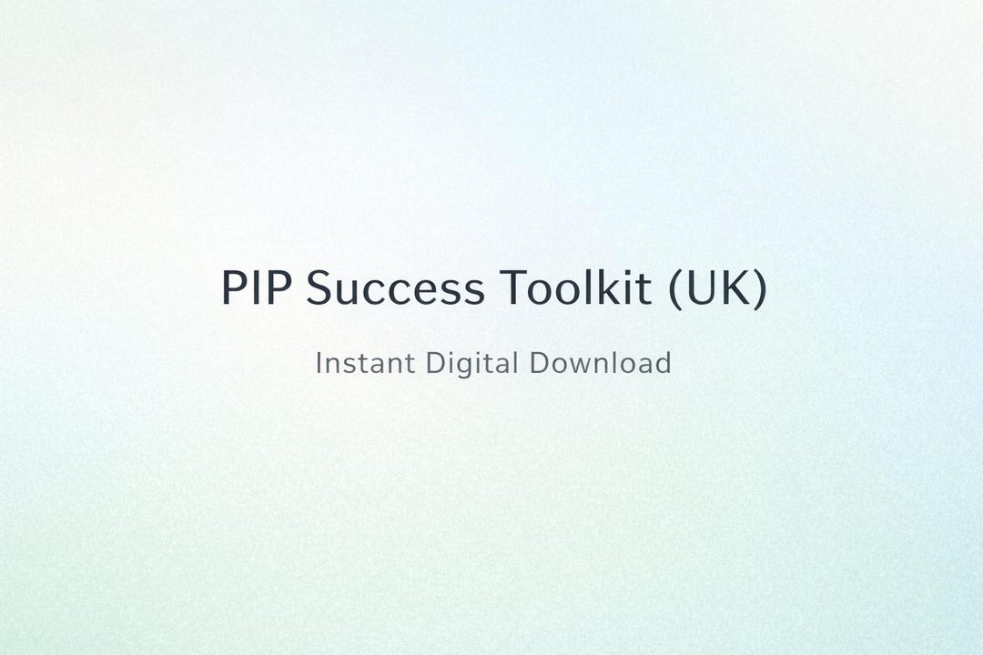 PIP Form Help UK | Disability Benefits Guide, Templates (instant ...
