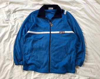 1980 FILA BJ Borg Frans blauw Settanta mk2 trainingsjack # 207