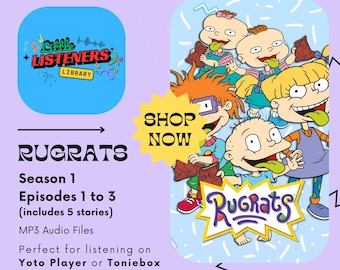 Rugrats MP3 Audio Season 1 Episodes 1 - 3 for Yoto Player or Toniebox