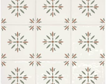 Custom Delft Hand Painted Pattern Tiles Sample Tile