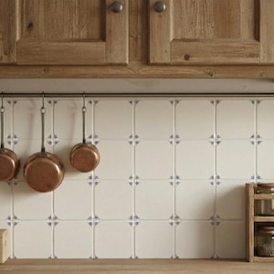 Vintage Delft Tiles for Kitchen Backsplash