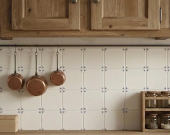 Vintage Delft Tiles for Kitchen Backsplash