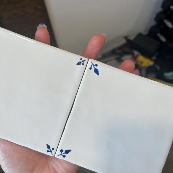 Delft Tiles Custom Corner Design