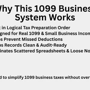 1099 Business Management Pack 2026 | Income & Expense Tracker | Contractor Tracker | Printable PDF + Fillable PDF image 6